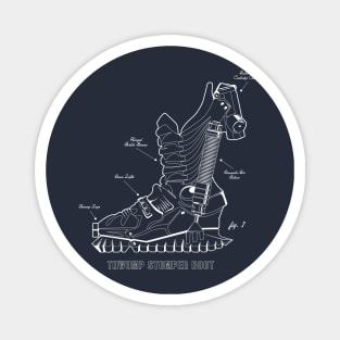 SMB Movie Stomper Boot Technical Illustration Magnet